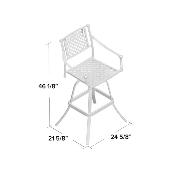Darby Home Co Cranmore 29.5" Patio Bar Stool & Reviews Wayfair